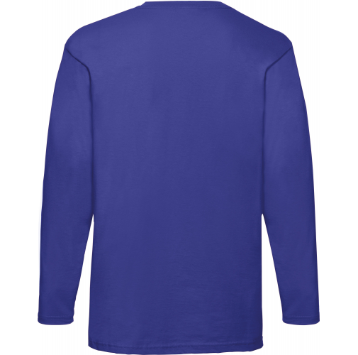 royal blue Camiseta Valueweight manga larga hombre (61-038-0)