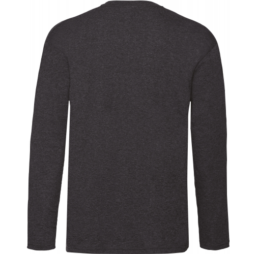 dark heather grey Camiseta Valueweight manga larga hombre (61-038-0)