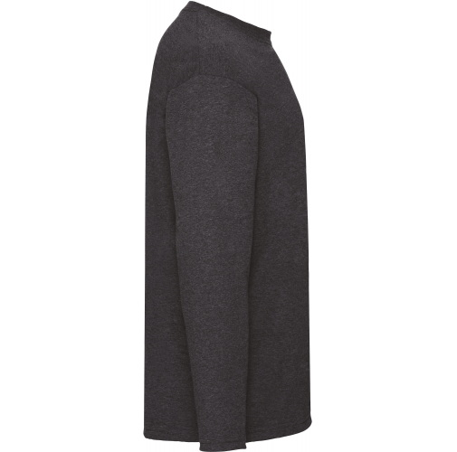 dark heather grey Camiseta Valueweight manga larga hombre (61-038-0)