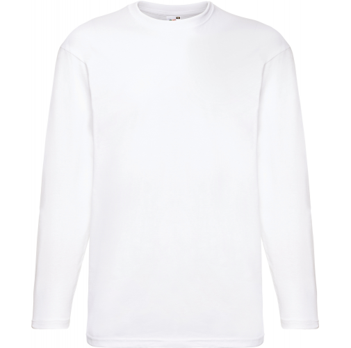 white Camiseta Valueweight manga larga hombre (61-038-0)