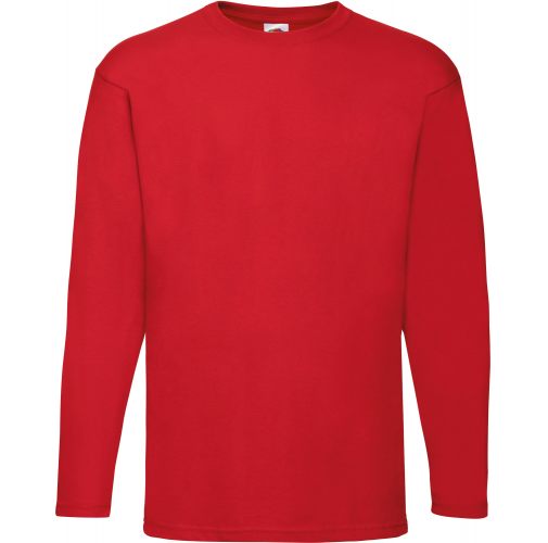 red Camiseta Valueweight manga larga hombre (61-038-0)