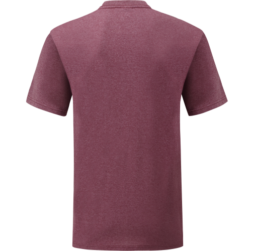 heather burgundy Camiseta Valueweight hombre (61-036-0)