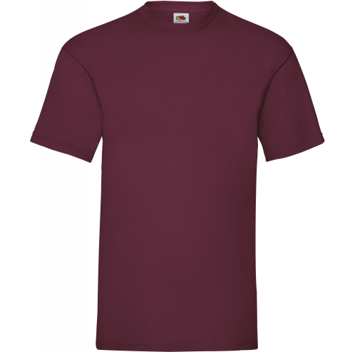 burgundy Camiseta Valueweight hombre (61-036-0)