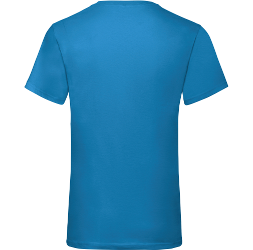 azur blue Camiseta Valueweight cuello de pico hombre (61-066-0)