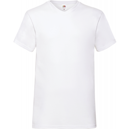 white Camiseta Valueweight cuello de pico hombre (61-066-0)