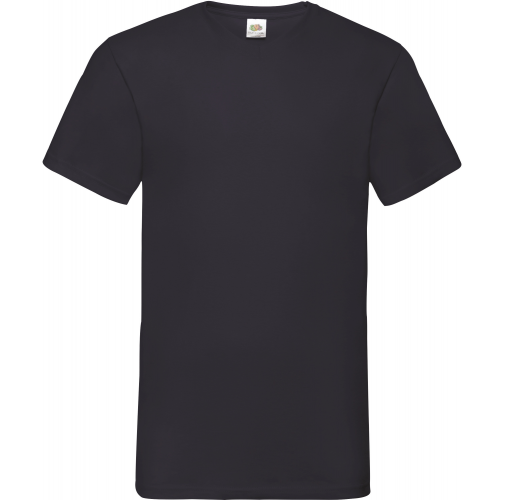 black Camiseta Valueweight cuello de pico hombre (61-066-0)