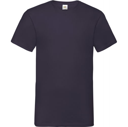 deep navy Camiseta Valueweight cuello de pico hombre (61-066-0)