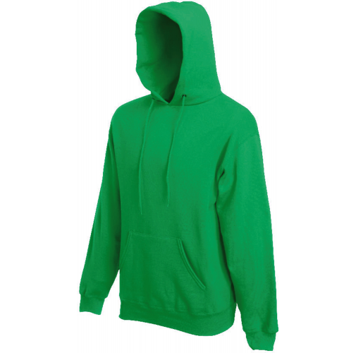kelly green Sudadera Classic capucha (62-208-0)