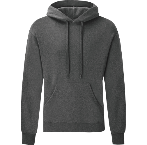 dark heather grey Sudadera Classic capucha (62-208-0)