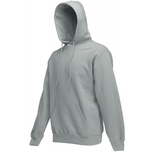 heather grey Sudadera Classic capucha (62-208-0)