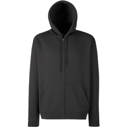 charcoal Sudadera Premium cremallera y capucha hombre (62-034-0)