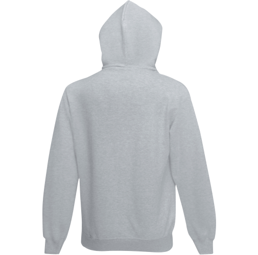 heather grey Sudadera Premium cremallera y capucha hombre (62-034-0)