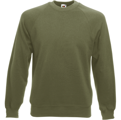 classic olive Sudadera manga raglán (62-216-0)