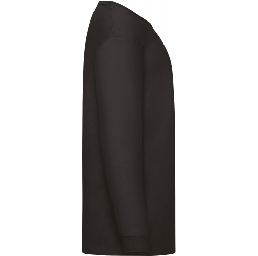 black Camiseta Valueweight manga larga niños (61-007-0)