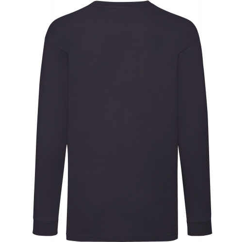deep navy Camiseta Valueweight manga larga niños (61-007-0)