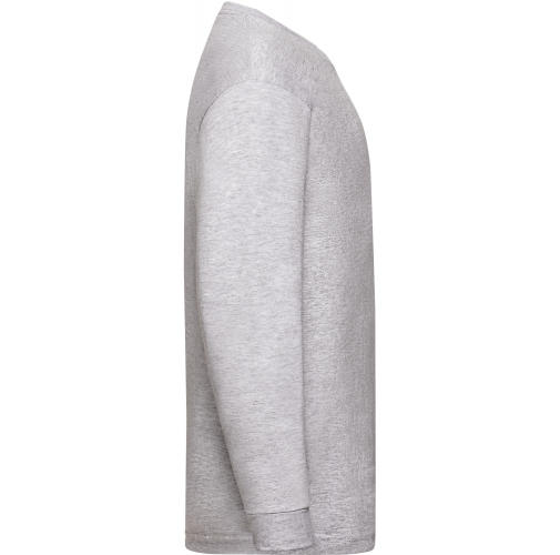 heather grey Camiseta Valueweight manga larga niños (61-007-0)
