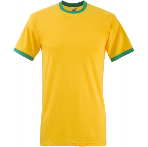 sunflower / kelly green Camiseta Ringer Valueweight
