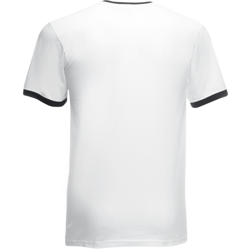 white / black Camiseta Ringer Valueweight