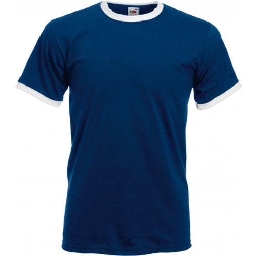 navy / white Camiseta Ringer Valueweight
