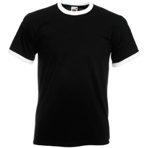black / white Camiseta Ringer Valueweight