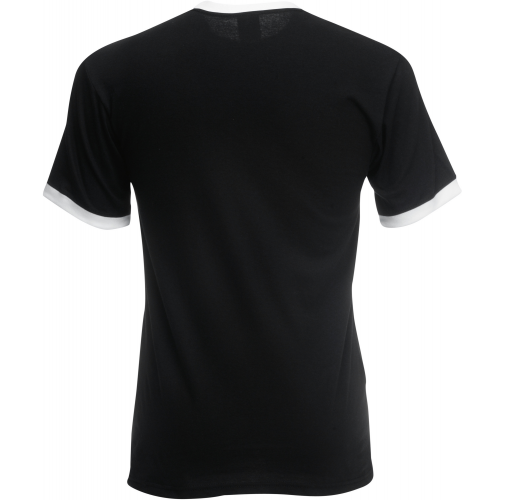 black / white Camiseta Ringer Valueweight