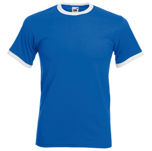 royal blue / white Camiseta Ringer Valueweight