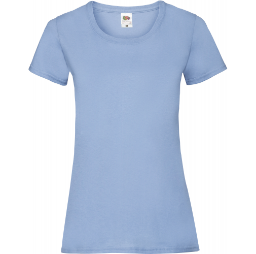 sky blue Camiseta Valueweight mujer (61-372-0)
