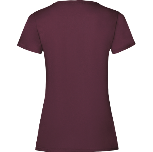 burgundy Camiseta Valueweight mujer (61-372-0)