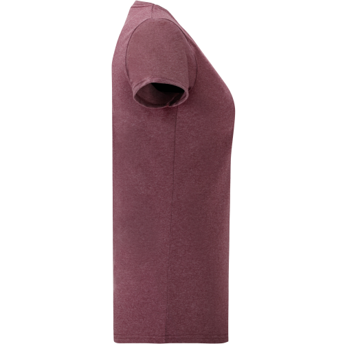 heather burgundy Camiseta Valueweight mujer (61-372-0)