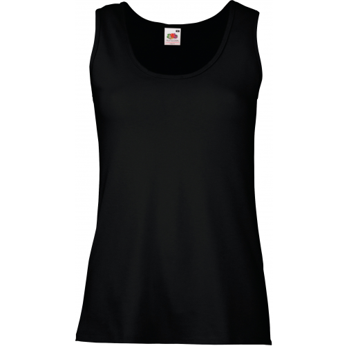 black Camiseta Valueweight sin mangas mujer (61-376-0)