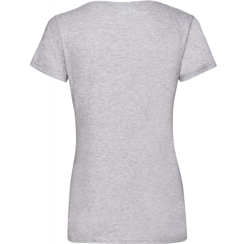 heather grey Camiseta Valueweight cuello de pico mujer (61-398-0)