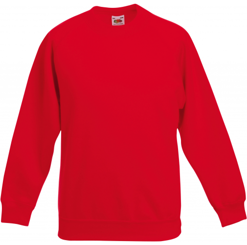 red Sudadera manga raglán niños (62-039-0)