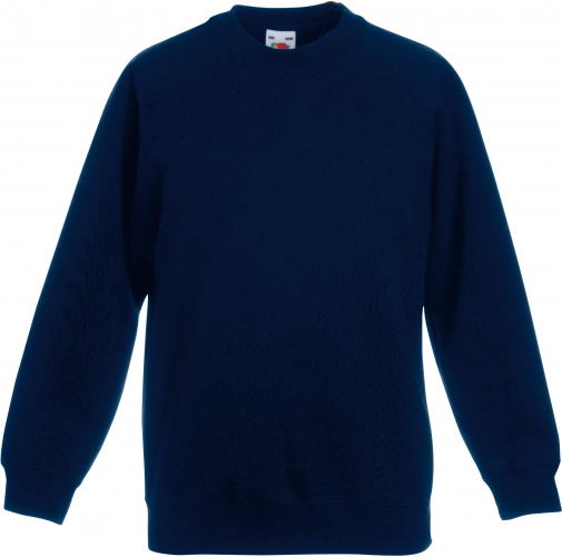 deep navy Sudadera manga raglán niños (62-039-0)