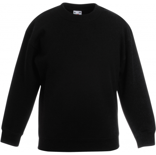 black Sudadera Classic cuello redondo niños (62-041-0)