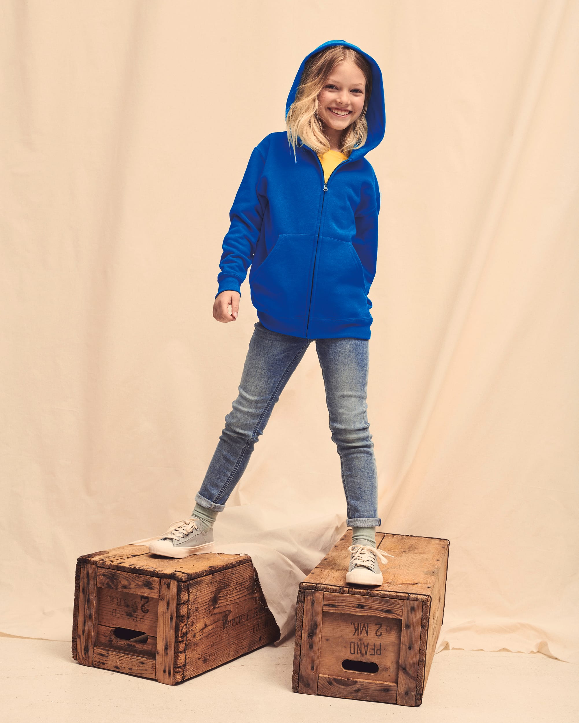 Sudadera Classic cremallera y capucha niños (62-045-0)