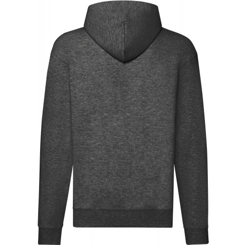 dark heather grey Sudadera Classic cremallera y capucha hombre (62-062-0)