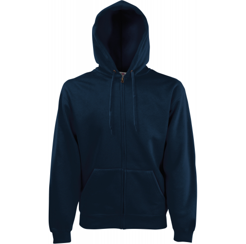 deep navy Sudadera Classic cremallera y capucha hombre (62-062-0)