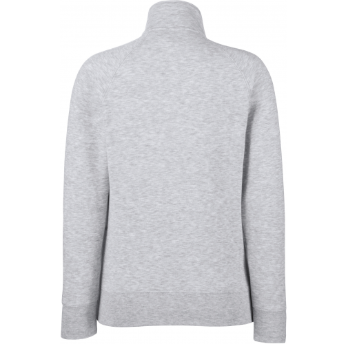 heather grey Chaqueta de felpa Premium con cremallera mujer (62-116-0)