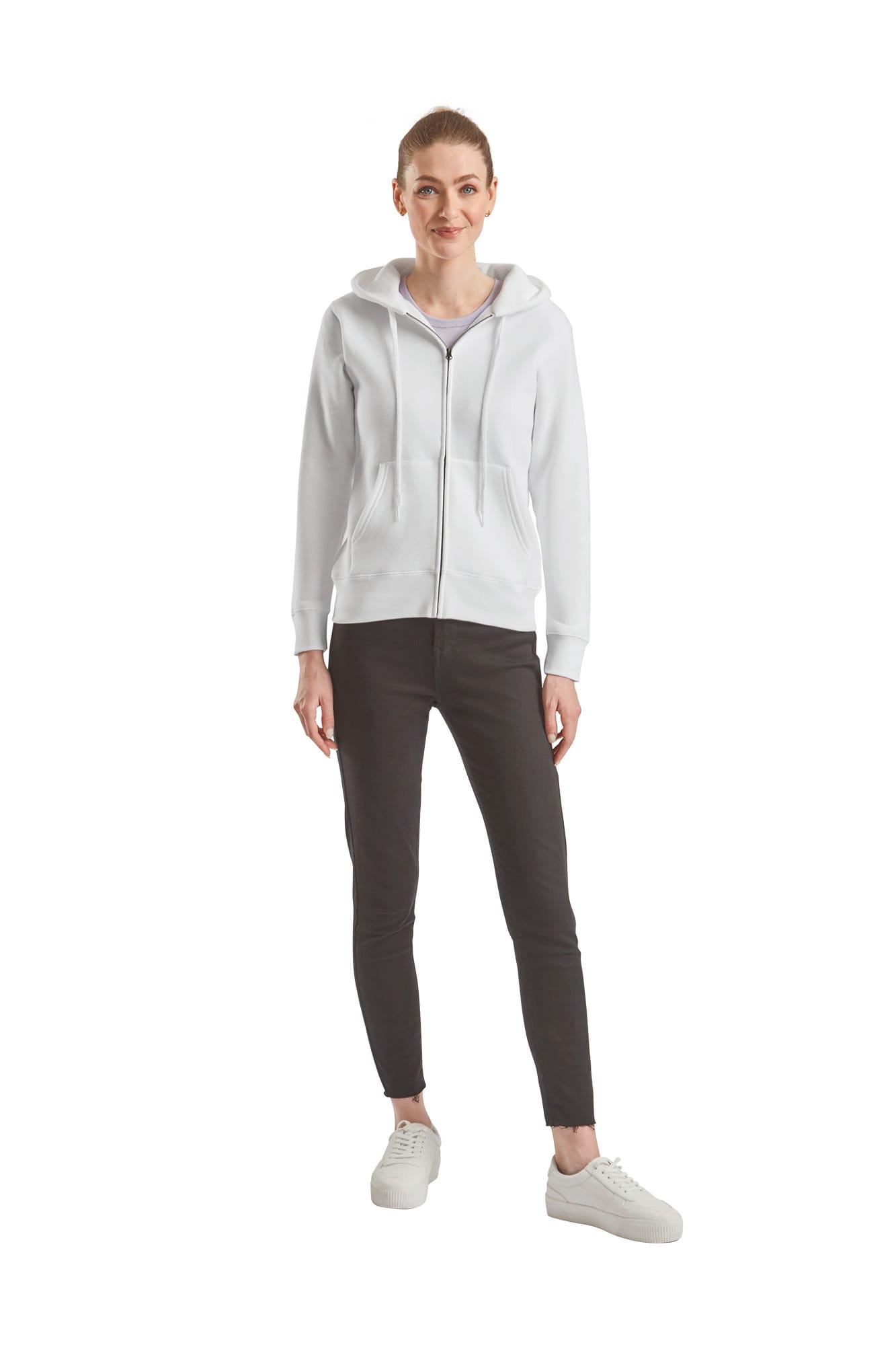 Sudadera Premium cremallera y capucha mujer (62-118-0)