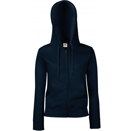 deep navy Sudadera Premium cremallera y capucha mujer (62-118-0)