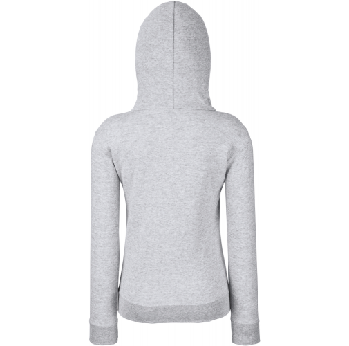 heather grey Sudadera Premium cremallera y capucha mujer (62-118-0)