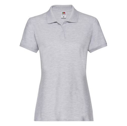 heather grey Polo premium mujer