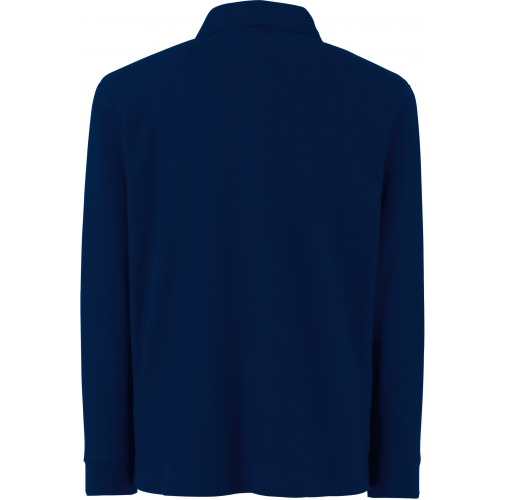 deep navy Polo 65/35 manga larga niños
