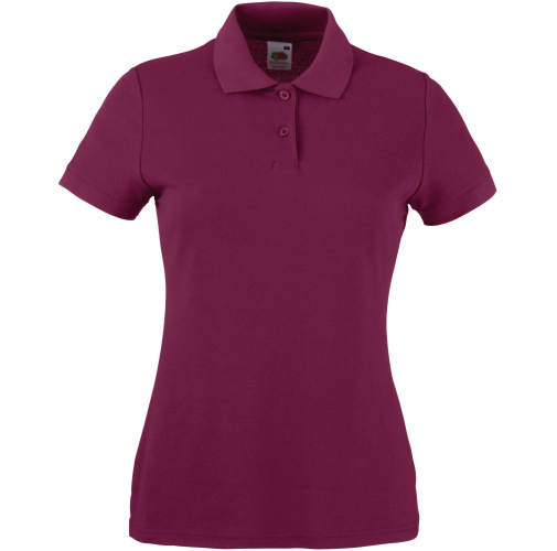 burgundy Polo 65/35 mujer (63-212-0)