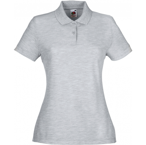 heather grey Polo 65/35 mujer (63-212-0)