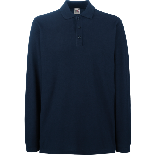 deep navy Polo Premium manga larga (63-310-0)