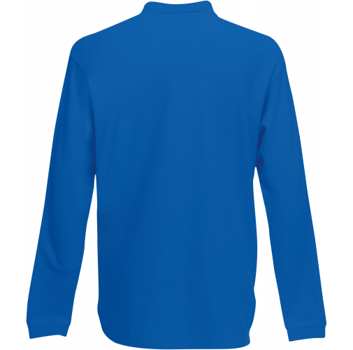 royal blue Polo Premium manga larga (63-310-0)