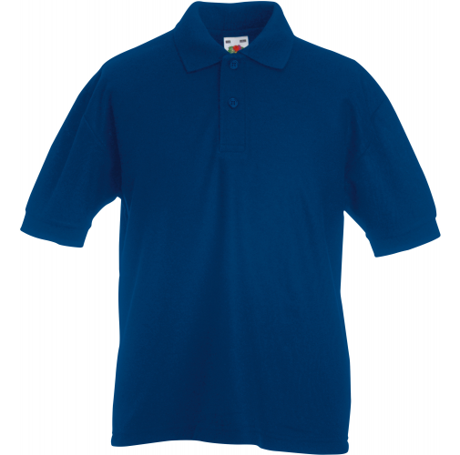 royal blue Polo 65/35 niños