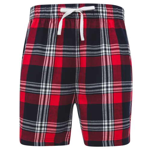 Short con motivo de tartán