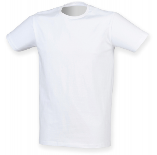 white Camiseta Feel Good cuello redondo hombre